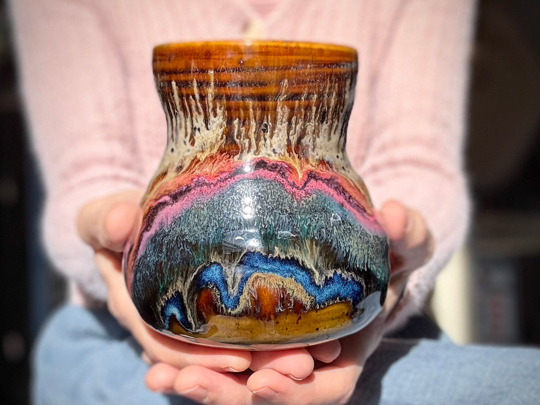 03-B Molten Cheetah Textured Mug, 19 oz.