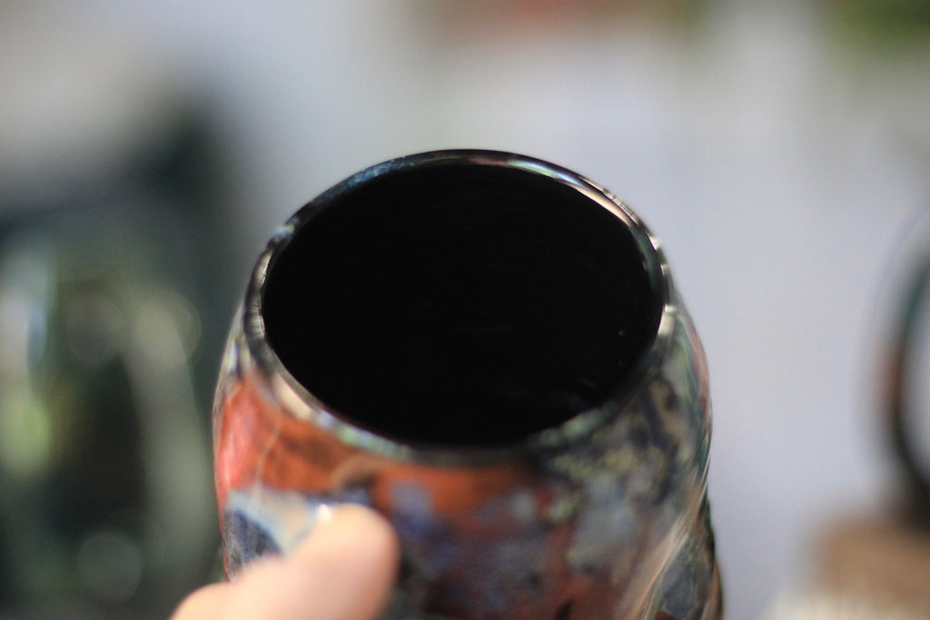 02-F Stellar Chaos Textured Divot 'Cuddle' Mug, 19 oz. (This listing is for one mug)