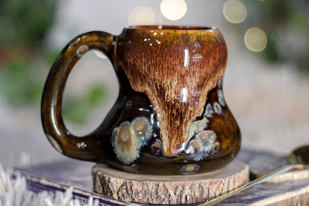 03-E Caramel EXPERIMENT Gourd Mug, 13 oz.
