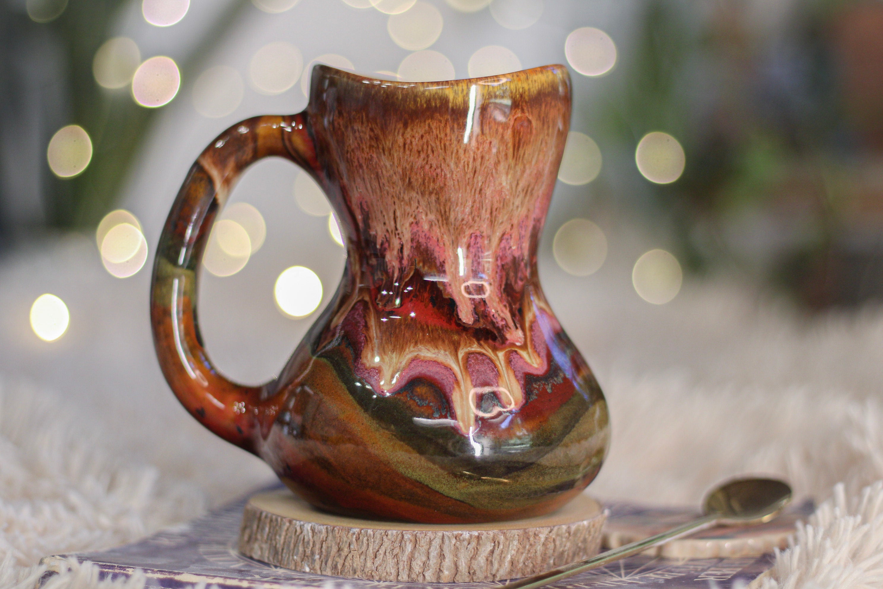 03-B Amber 'Flow' Mug - TOP SHELF, 18 oz.