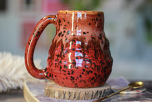 Load image into Gallery viewer, 03-E Red Speckled PROTOTYPE Textured Mug, 23 oz.