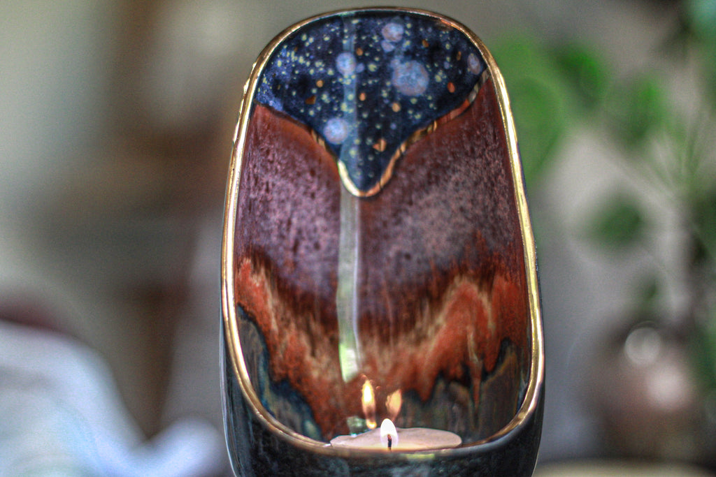 18-B Starry Night Candle Holder - TOP SHELF MISFIT