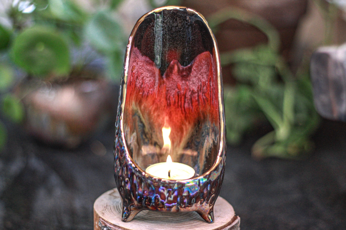23-B PROTOTYPE Textured Candle Holder