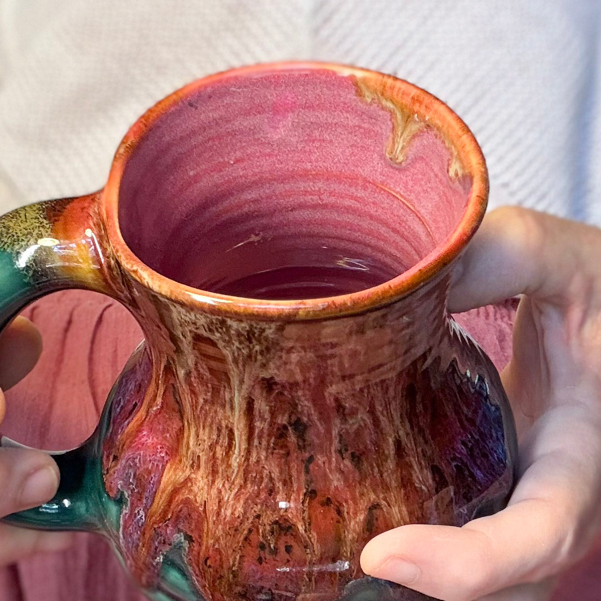 24-F Molten Flared Textured Mug, 16 oz.