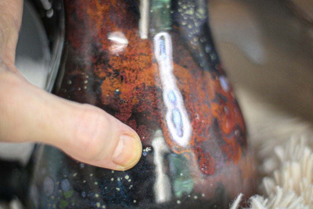 23-A Rainbow Stellar Tall Gourd Mug, 28 oz.