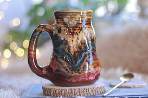 01-B+ Desert Oasis Barely Flared Textured Divot Mug - TOP SHELF NEXT LEVEL, 21 oz.