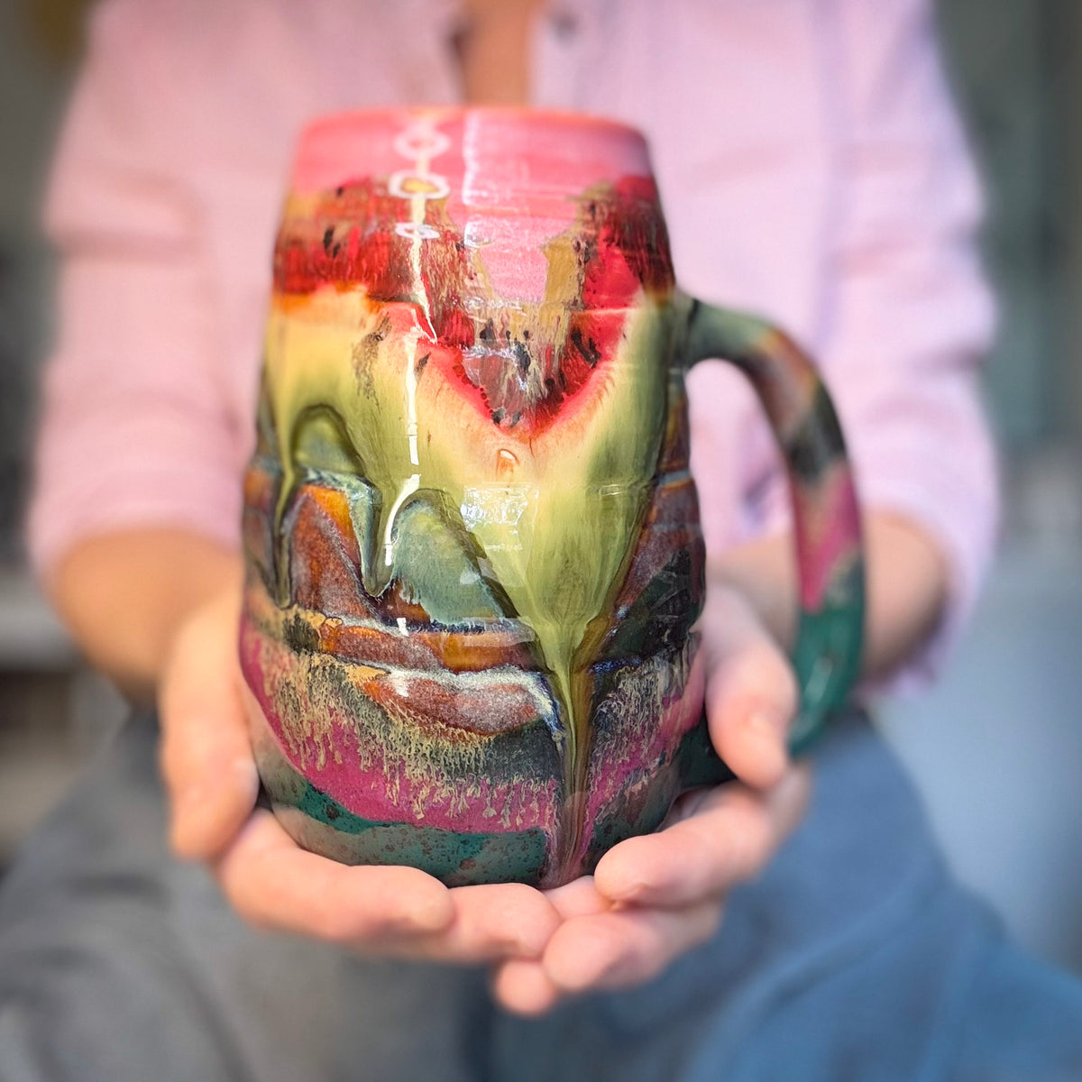 01-A New Earth Swirly Mug, 30 oz.
