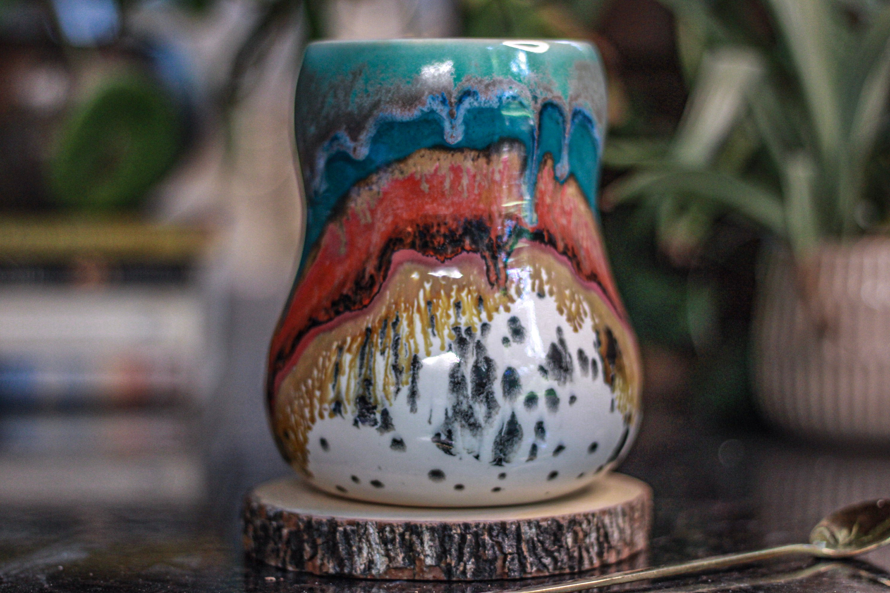 01-B Desert Rainbow Gourd Mug - TOP SHELF, 20 oz.