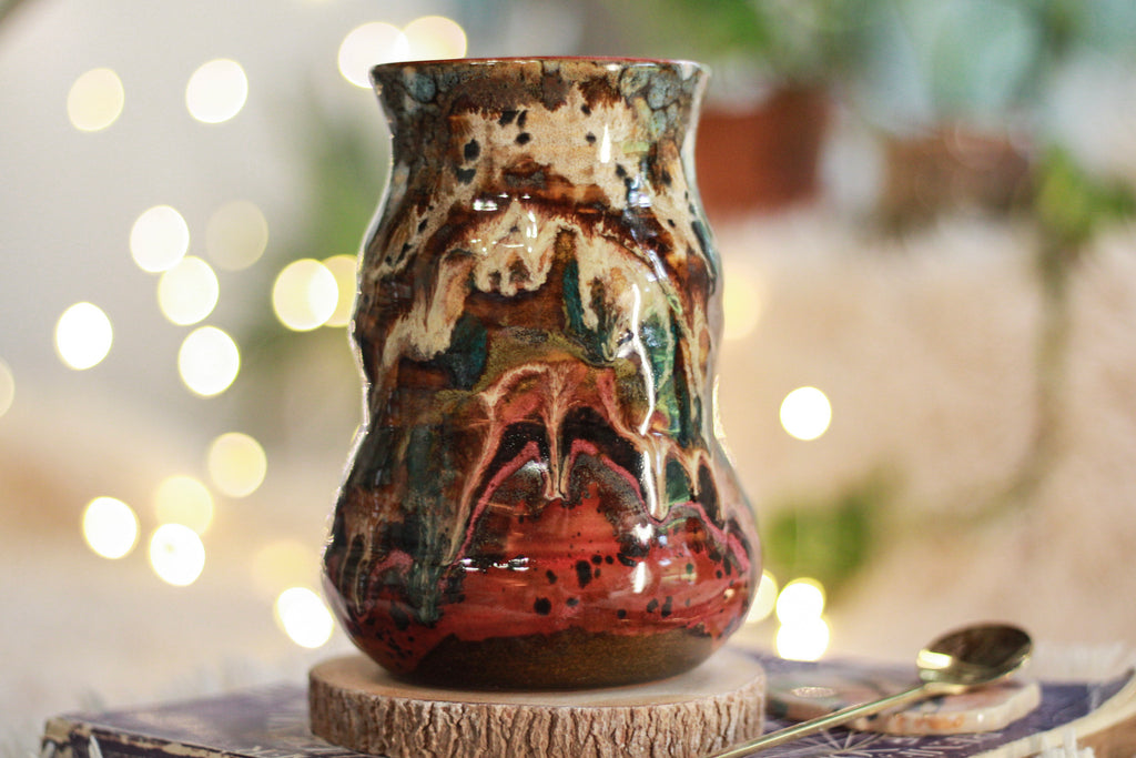 01-B Desert Oasis Barely Flared Textured Divot Mug - TOP SHELF, 25 oz.