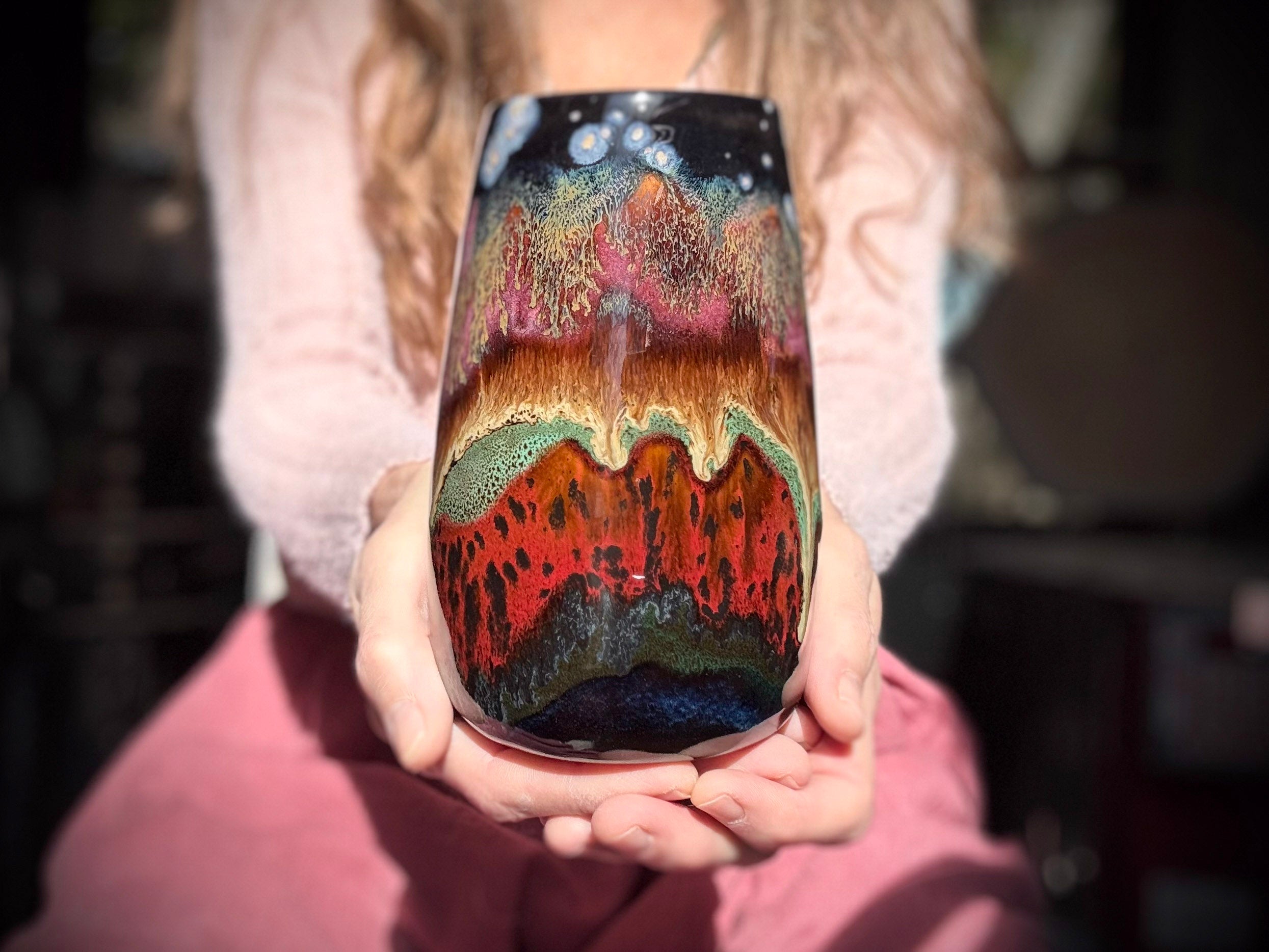 01-B Starry Night Mug, 24 oz.