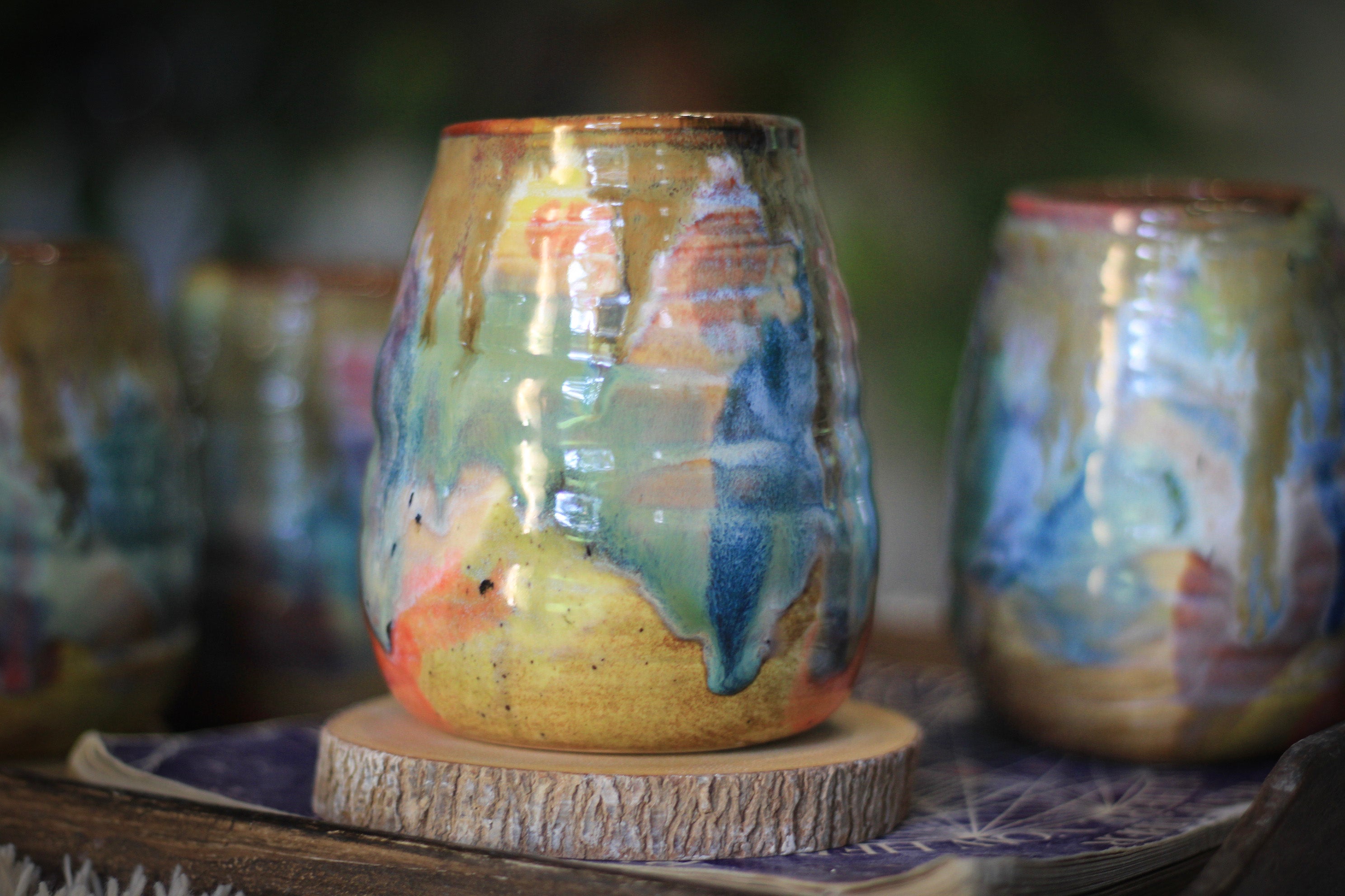 01-F 'FLOW' Textured Mug, 18 oz. (This listing is for one mug)