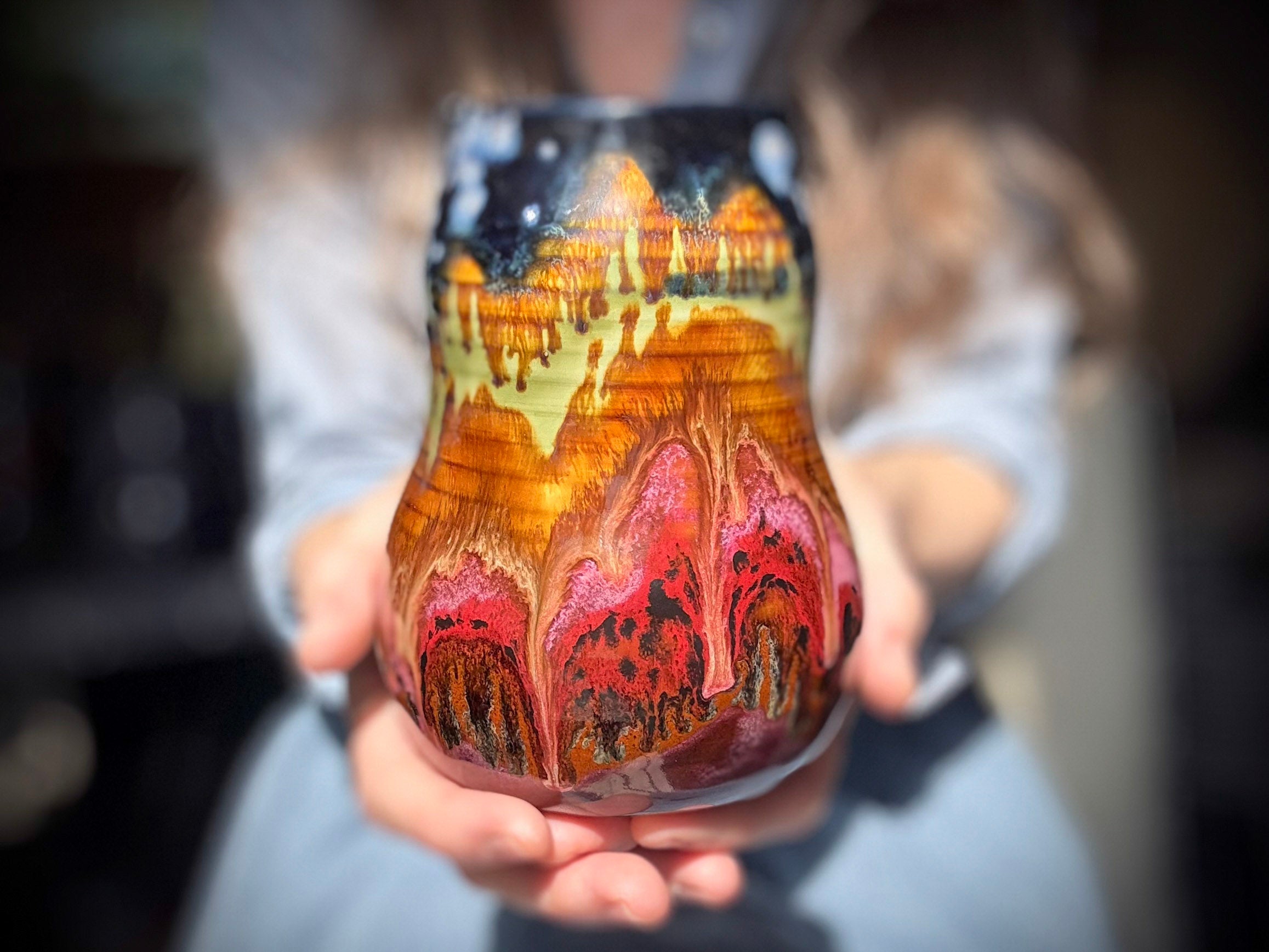 01-B Starry Night Curvy Mug - TOP SHELF, 24 oz.