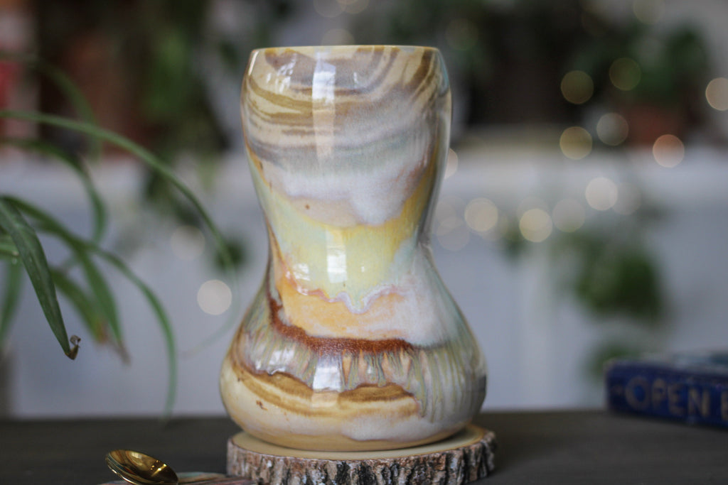 01-B Soft Earth Series PROTOTYPE Gourd Mug - TOP SHELF, 26 oz.