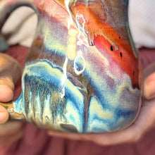 Load image into Gallery viewer, 03-D Rainbow Grotto Mid Mod Mug, TOP SHELF - 22 oz.