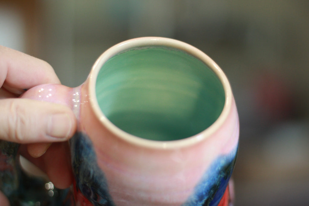 02-C EXPERIMENT Textured Divot Mug, 17 oz.