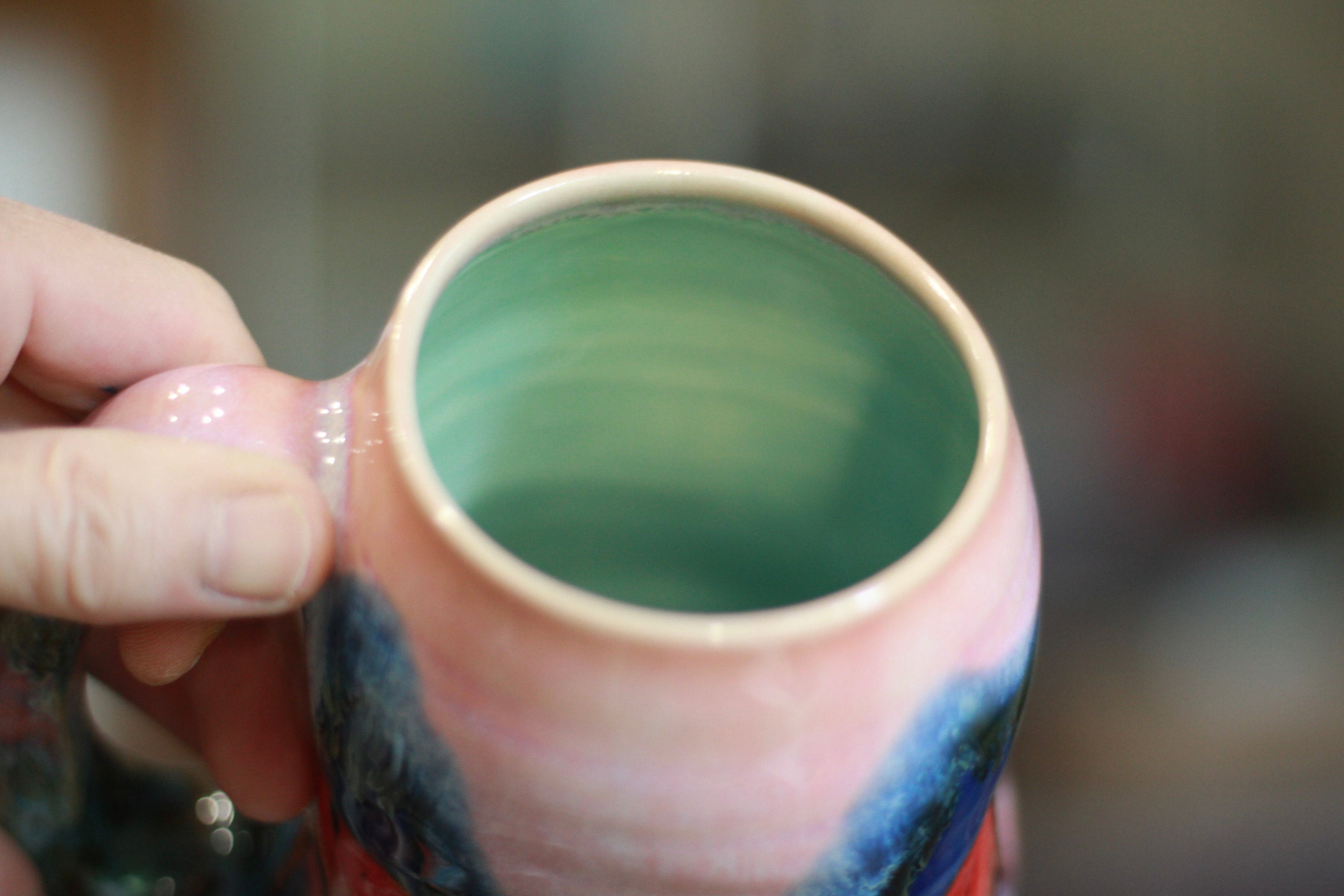 02-C EXPERIMENT Textured Divot Mug, 17 oz.