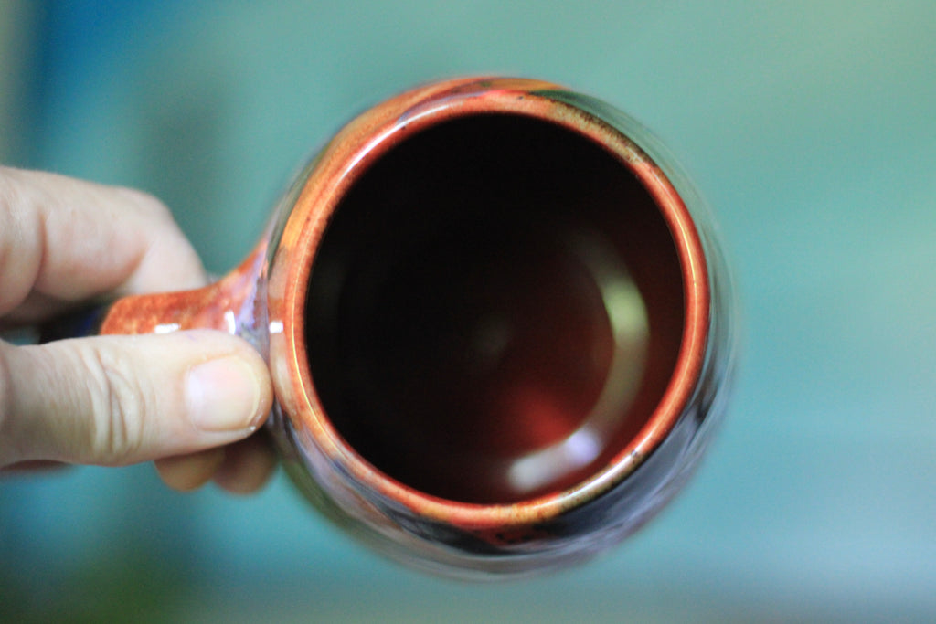 02-D Red 'FLOW' PROTOTYPE Textured Mug, 20 oz.