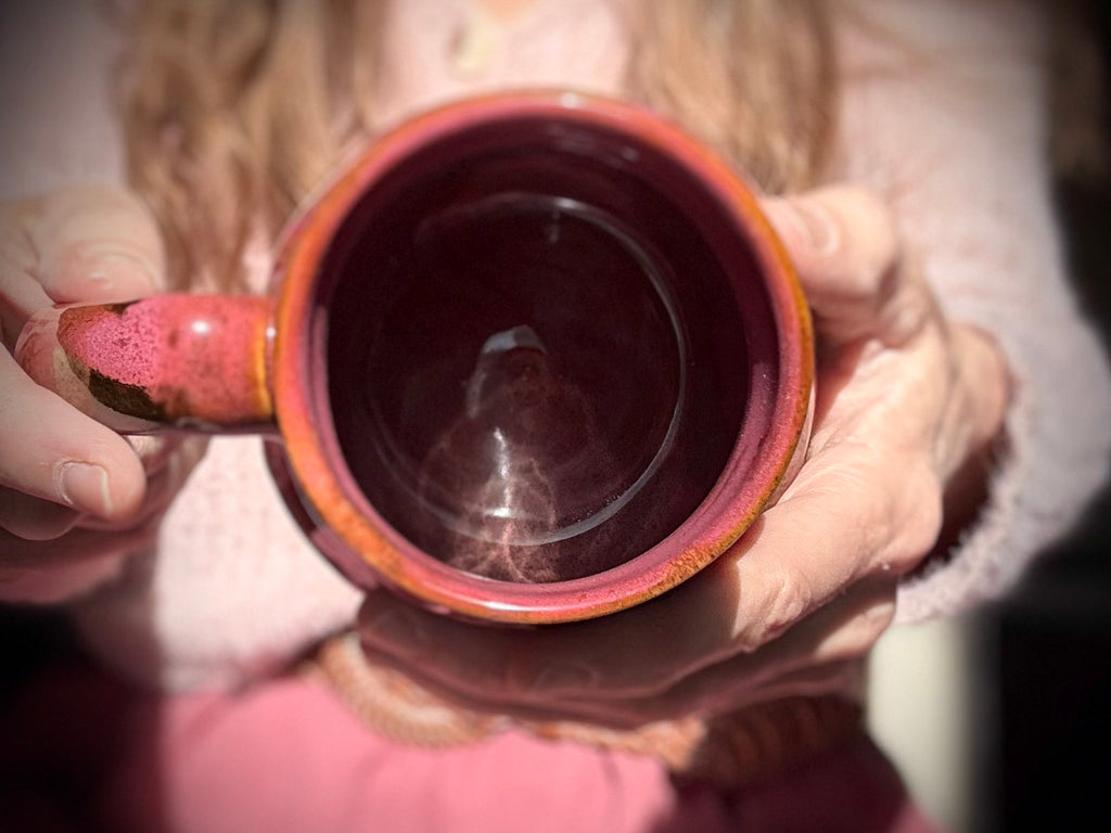 03-E Magenta Grotto Curvy Mug - TOP SHELF, 19 oz.