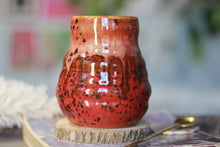 Load image into Gallery viewer, 03-E Red Speckled PROTOTYPE Textured Mug, 23 oz.