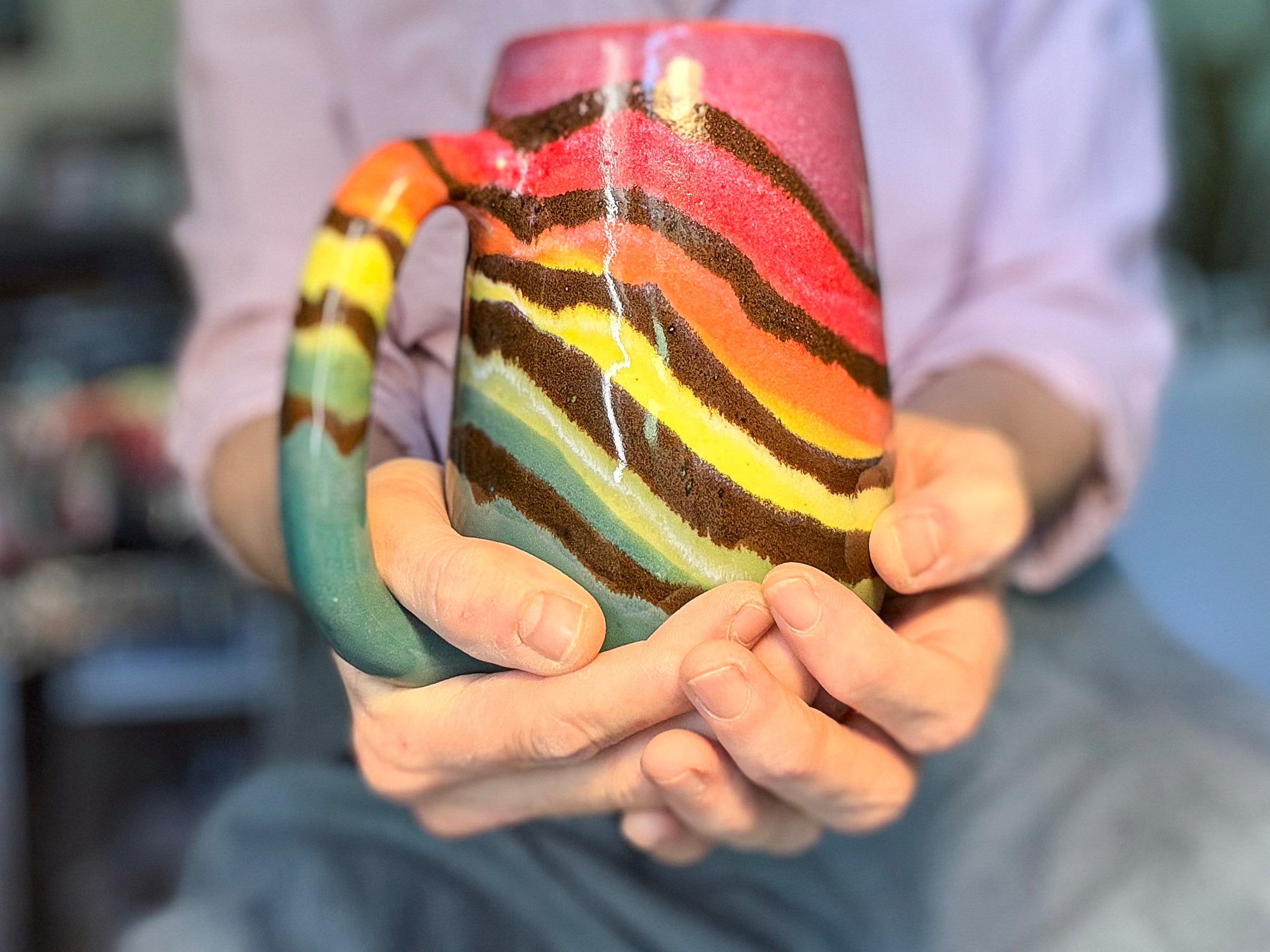 03-C Rainbow Mug, 24 oz.