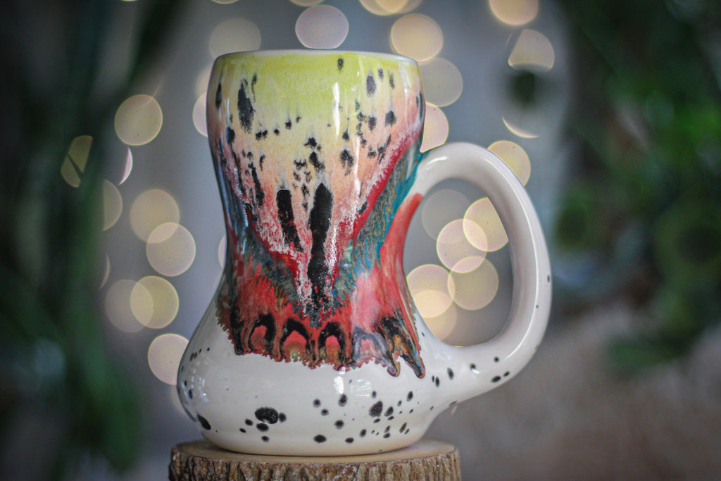 17-B Desert Rainbow Acorn Gourd Mug, 21 oz.