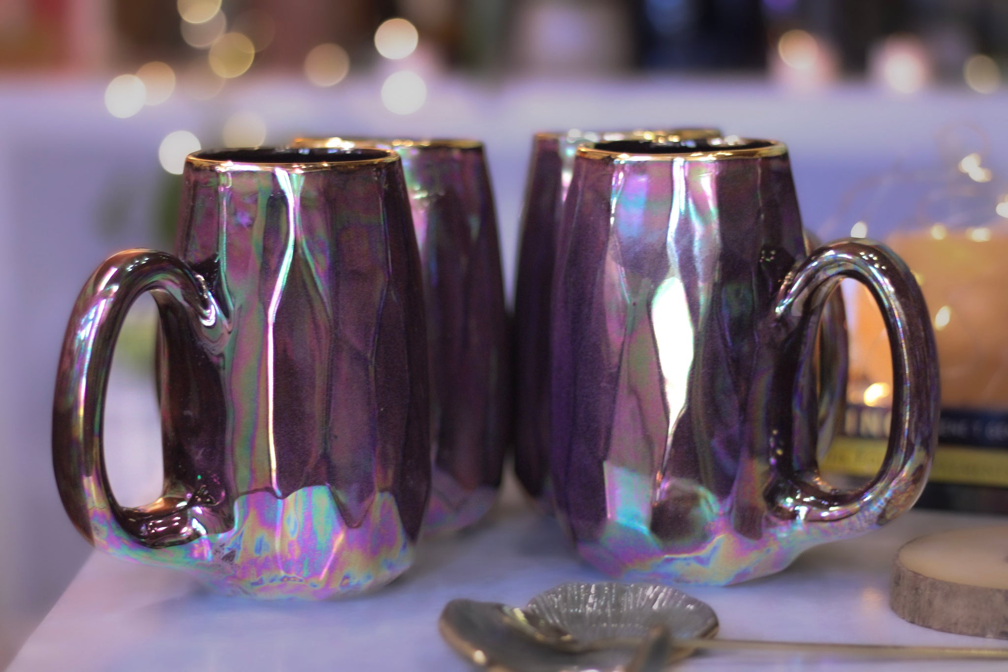 Modern Mugs in Frost/Purple – Glaze On Studio
