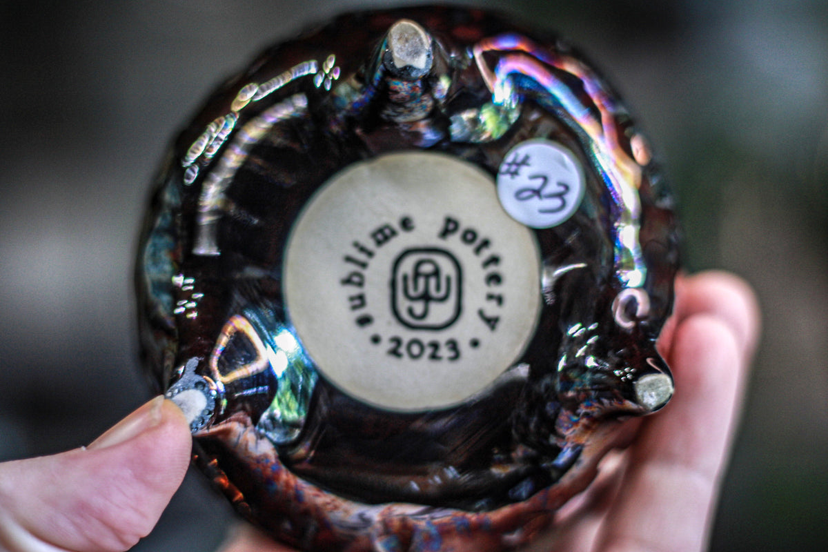 23-B PROTOTYPE Textured Candle Holder