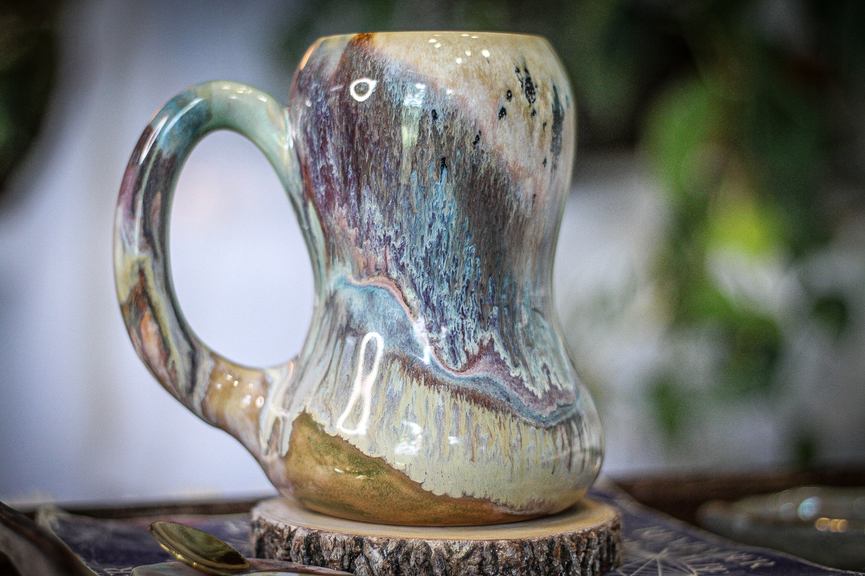 03-B Soft Earth Series Grotto Gourd Mug - TOP SHELF, 22 oz.