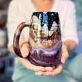 03-B Purple Mountain Majesty Swirly Mug, TOP SHELF - 26 oz.