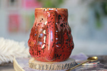 Load image into Gallery viewer, 03-E Red Speckled PROTOTYPE Textured Mug, 23 oz.