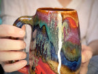 03-B Rainbow Strata Mug - TOP SHELF, 24 oz.
