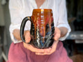 26-D Magenta Haze Swirly Mug, 24 oz.