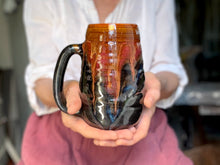 Load image into Gallery viewer, 26-D Magenta Haze Swirly Mug, 24 oz.