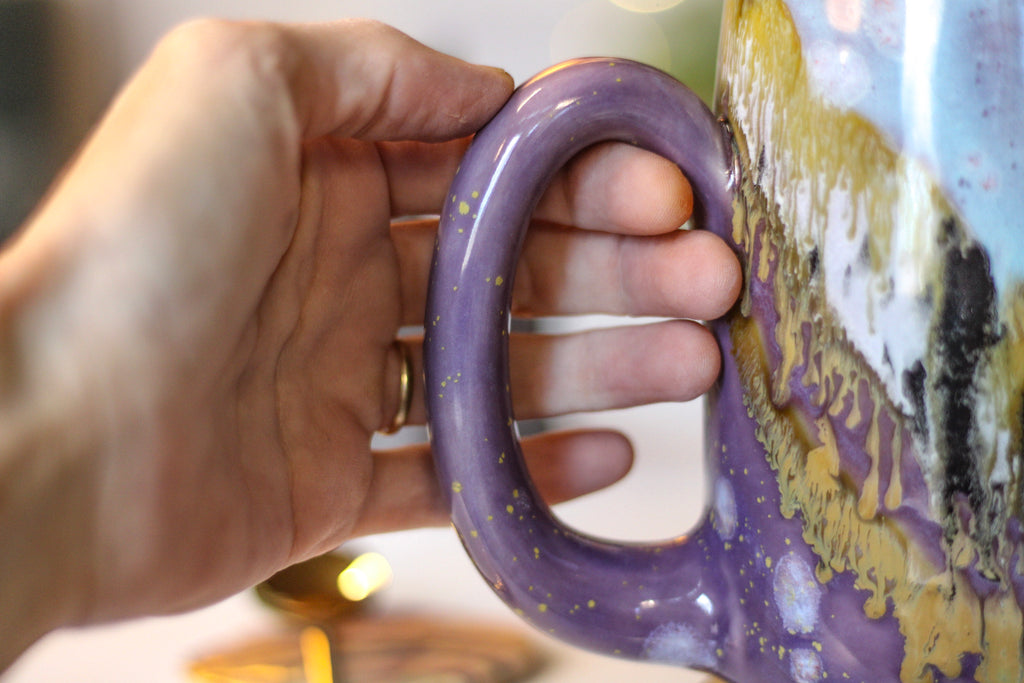 27-B Lavender Fields Notched Mug - TOP SHELF, 24 oz.