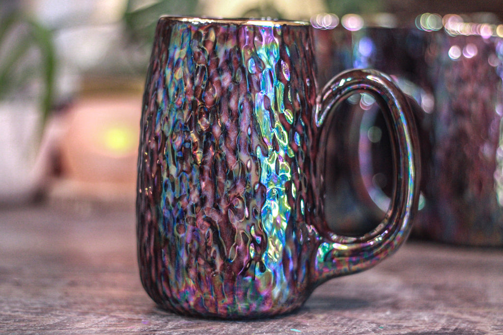26-B Midnight Aura Textured Mug - 23 oz. - 10% off (This listing is for one mug)