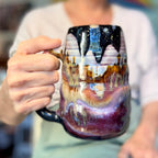 03-B Purple Mountain Majesty Swirly Mug, TOP SHELF - 26 oz.
