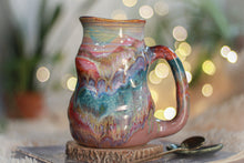 Load image into Gallery viewer, 03-B Spring &quot;FLOW&quot; PROTOTYPE Barely Flared Textured Divot Mug, 22 oz.