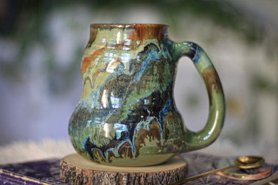 03-D  PROTOTYPE Textured Divot Mug, 18 oz.