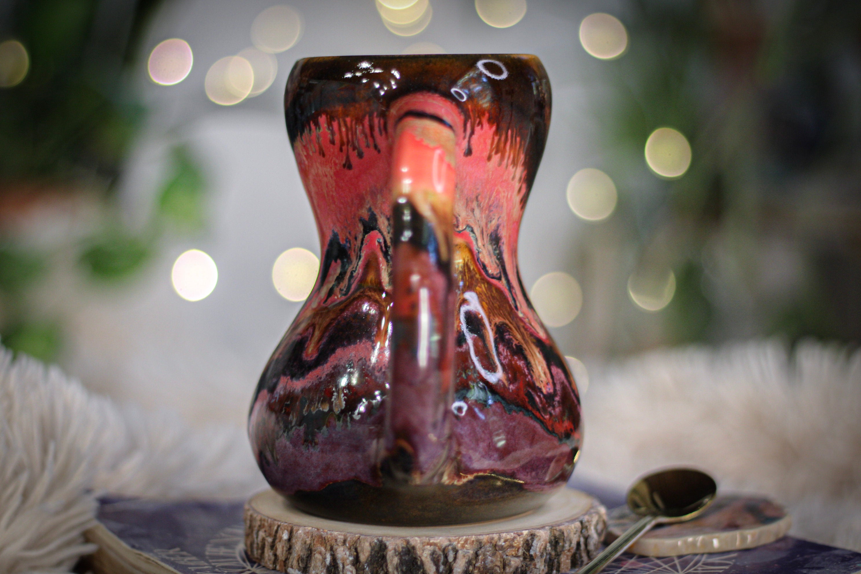 03-A Molten Strata Gourd Mug - TOP SHELF, 18 oz.