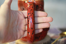 Load image into Gallery viewer, 03-E Red Speckled PROTOTYPE Textured Mug, 23 oz.