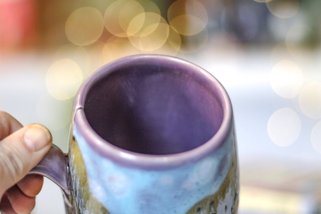 27-B Lavender Fields Notched Mug - TOP SHELF, 24 oz.