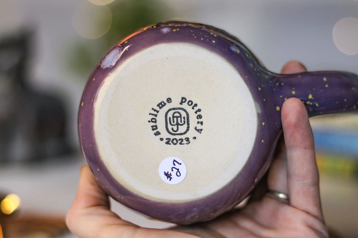 27-B Lavender Fields Notched Mug - TOP SHELF, 24 oz.