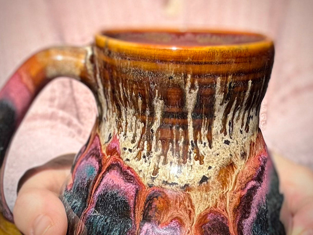 03-B Molten Cheetah Textured Mug, 19 oz.