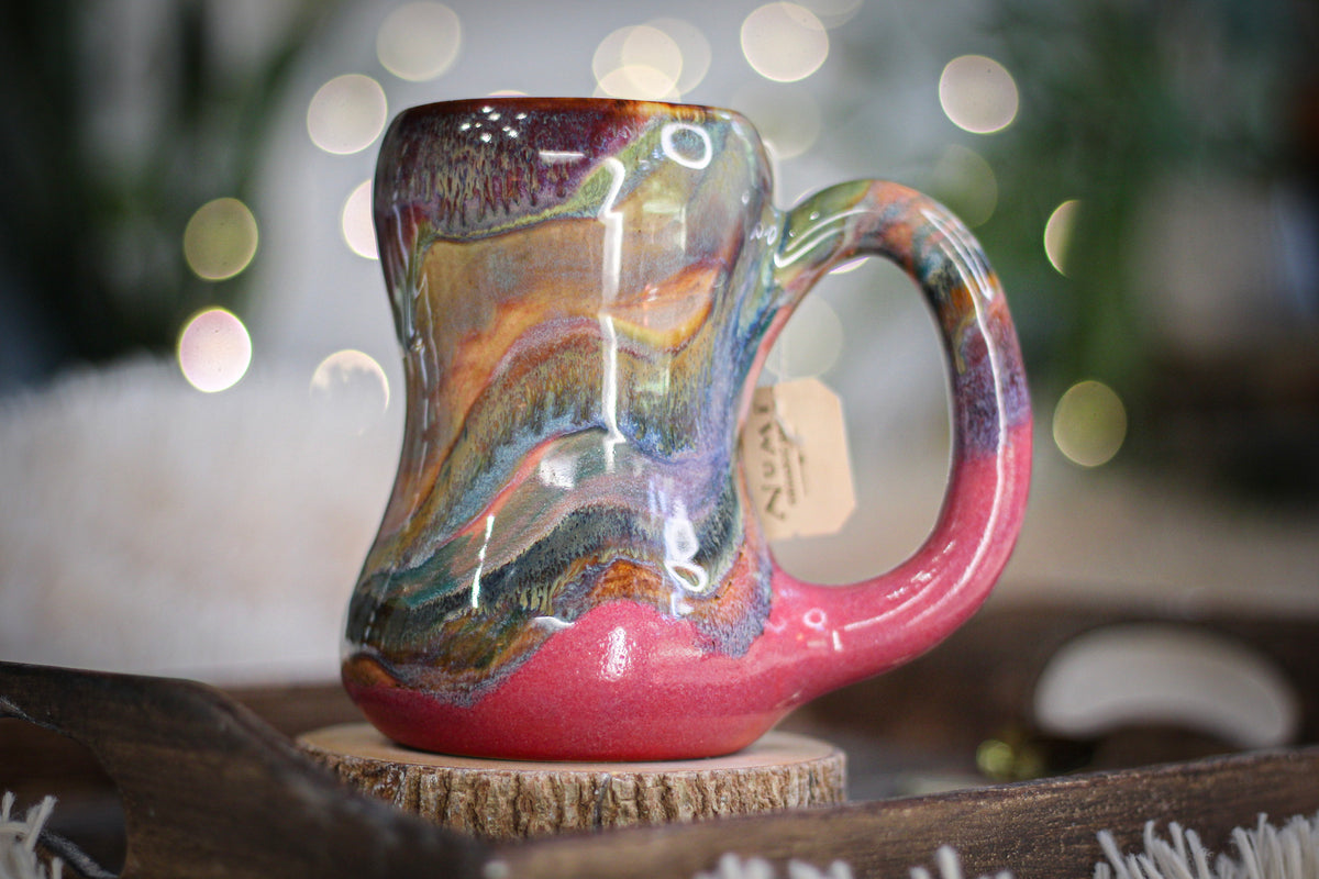 04-C EXPERIMENT Notched Gourd Mug, 16 oz.