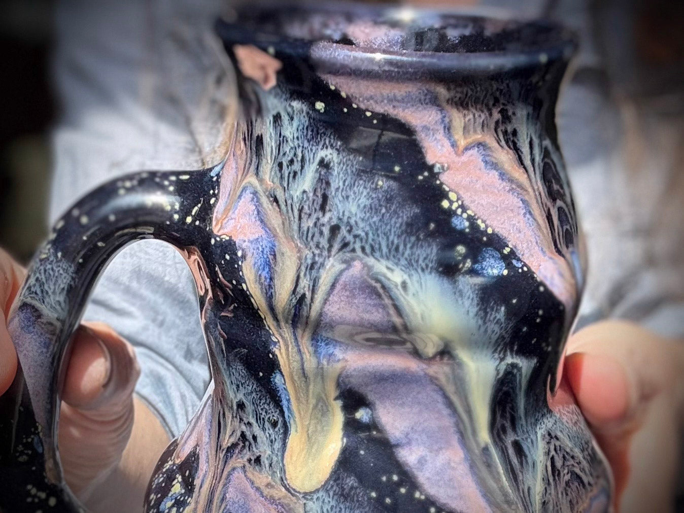 03-D Cosmic Amythyst Grotto Cuddle Mug - TOP SHELF, 23 oz.