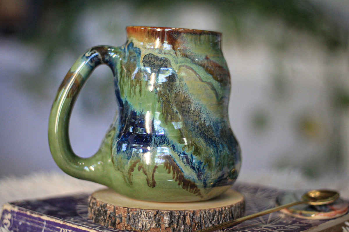 03-D  PROTOTYPE Textured Divot Mug, 18 oz.