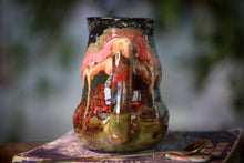 Load image into Gallery viewer, 03-B Starry Night Barely Flared Textured Divot "Cuddle"  Mug - TOP SHELF, 21 oz.