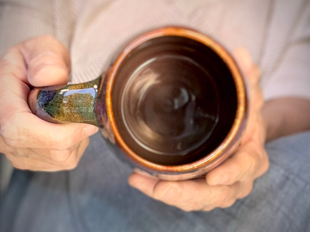 03-B Rainbow Strata Mug - TOP SHELF, 24 oz.
