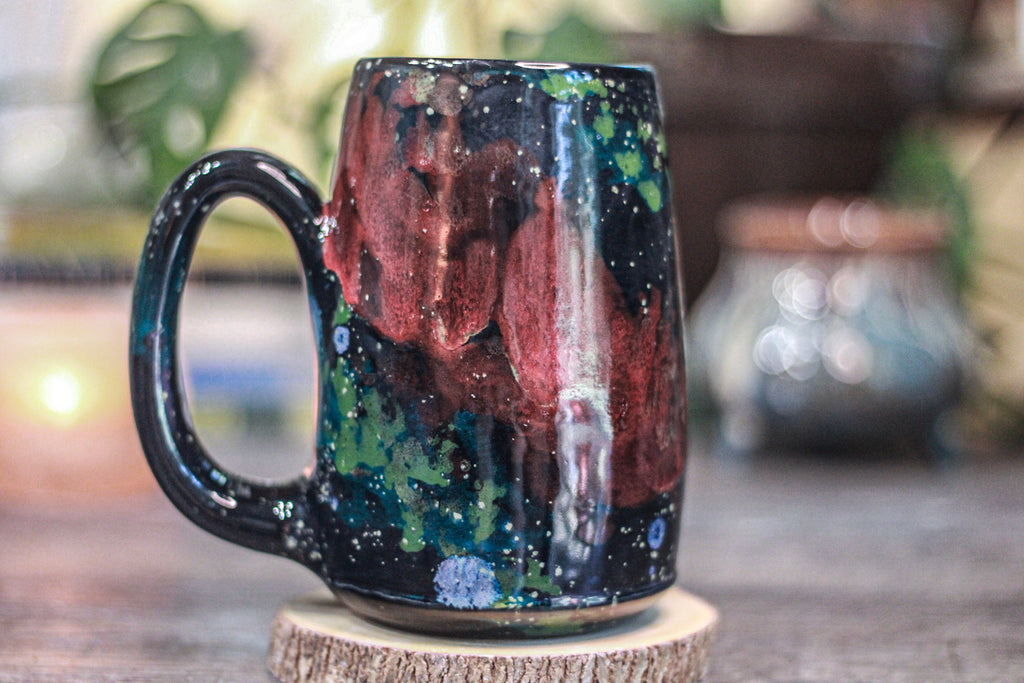 25-A Rainbow Stellar Acorn Mug, 24 oz.