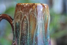 Load image into Gallery viewer, 26-E Aqua Falls Gourd Mug, 21 oz. (Jen Audrey)